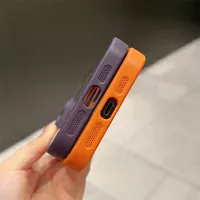 Силіконовий чохол "Acrylic Magnetic" with MagSafe для Apple iPhone 12 Pro Max Помаранчевий