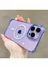 Силиконовый чехол "Clear Magnetic" with MagSafe для Apple iPhone 15 Pro Max Фиолетовый