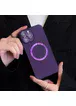 Силиконовый чехол "Thin matte silicone" with MagSafe для Apple iPhone 14 Pro Max Фиолетовый