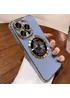 Силиконовый чехол "Diamond Plating" with MagSafe для Apple iPhone 15 Pro Max Стальной синий