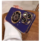 Силиконовый чехол "Diamond Plating" with MagSafe для Apple iPhone 13 Pro Max Темно-фиолетовый