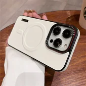 Пластиковый чехол "UltraThin Air Case" with MagSafe для Apple iPhone 15 Pro Белый