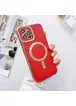 Силіконовий чохол "Luxury Plating" with MagSafe для Apple iPhone 12 Pro Max Rose Red