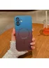 Силиконовый чехол "Luxury Gradient" with MagSafe для Apple iPhone 16 Сине-бордовый