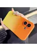 Силиконовый чехол "Luxury Gradient" with MagSafe для Apple iPhone 16 Оранжево-желтый