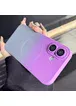 Силиконовый чехол "Luxury Gradient" with MagSafe для Apple iPhone 16 Фиолетово-серый
