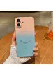Силиконовый чехол "Luxury Gradient" with MagSafe для Apple iPhone 16 Розово-серый