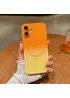 Силиконовый чехол "Luxury Gradient" with MagSafe для Apple iPhone 16 Оранжево-желтый