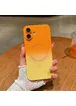 Силиконовый чехол "Luxury Gradient" with MagSafe для Apple iPhone 16 Оранжево-желтый