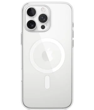 Силиконовый чехол "JASTER" with MagSafe для iPhone 16 Pro Max Прозрачный Силиконовый чехол "JASTER" with MagSafe для iPhone 16 Pro Max Прозрачный