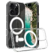 Силиконовый чехол "JASTER" with MagSafe для iPhone 16 Pro Max Прозрачный