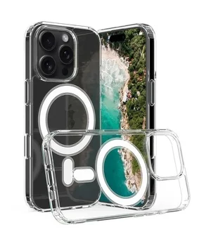 Силиконовый чехол "JASTER" with MagSafe для iPhone 16 Pro Max Прозрачный Силиконовый чехол "JASTER" with MagSafe для iPhone 16 Pro Max Прозрачный