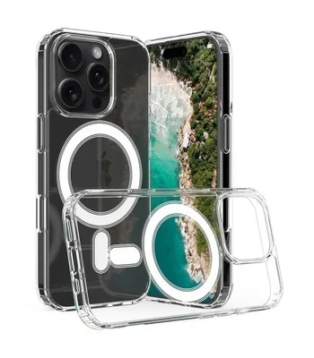 Силіконовий чохол "JASTER" with MagSafe для iPhone 16 Pro Прозорий