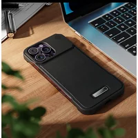 Пластиковый чехол "ArmorLine Leather" для Apple iPhone 16 Pro Max Черный