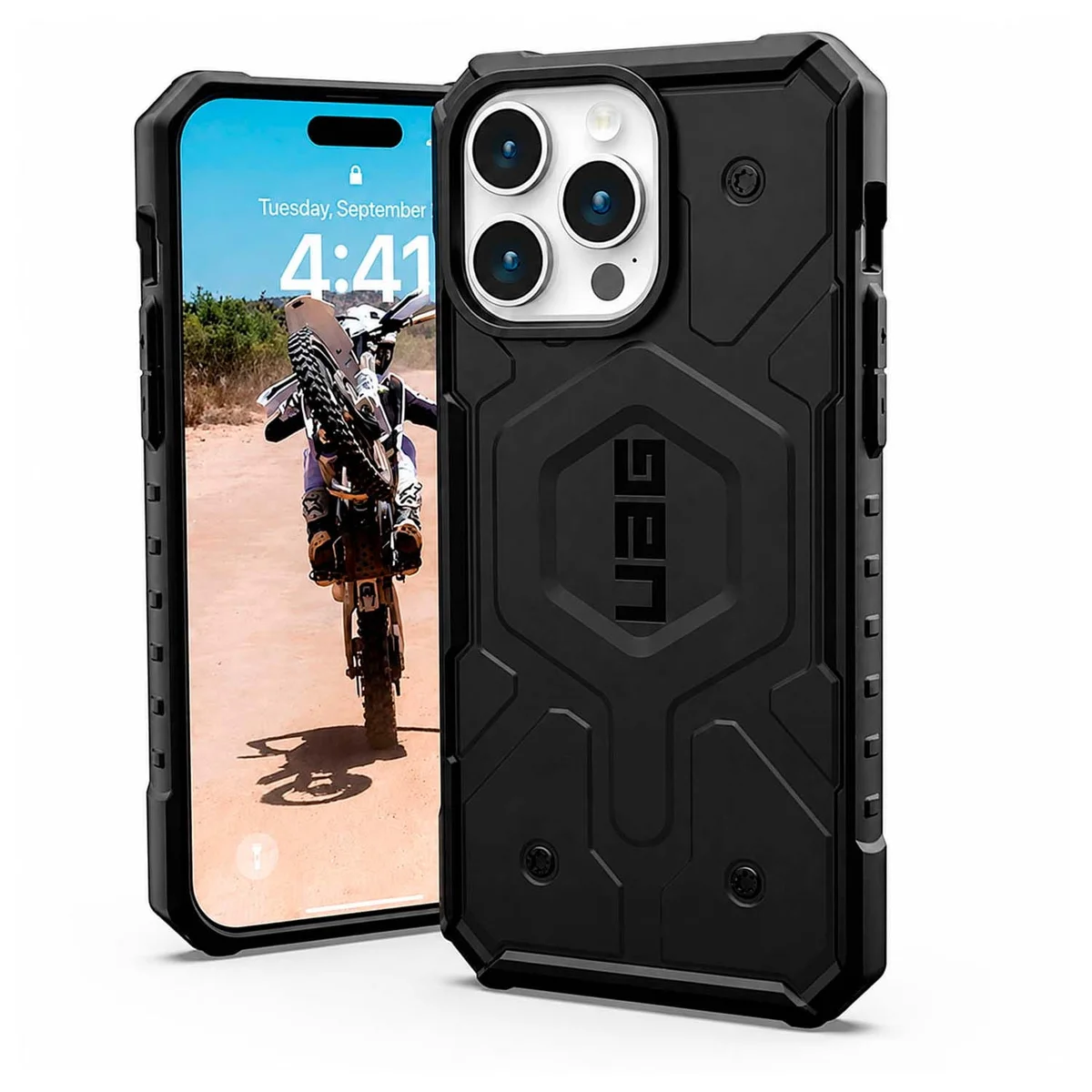 Противоударный чехол "UAG" Pathfinder with MagSafe для Apple iPhone 15 Pro Max Черный
