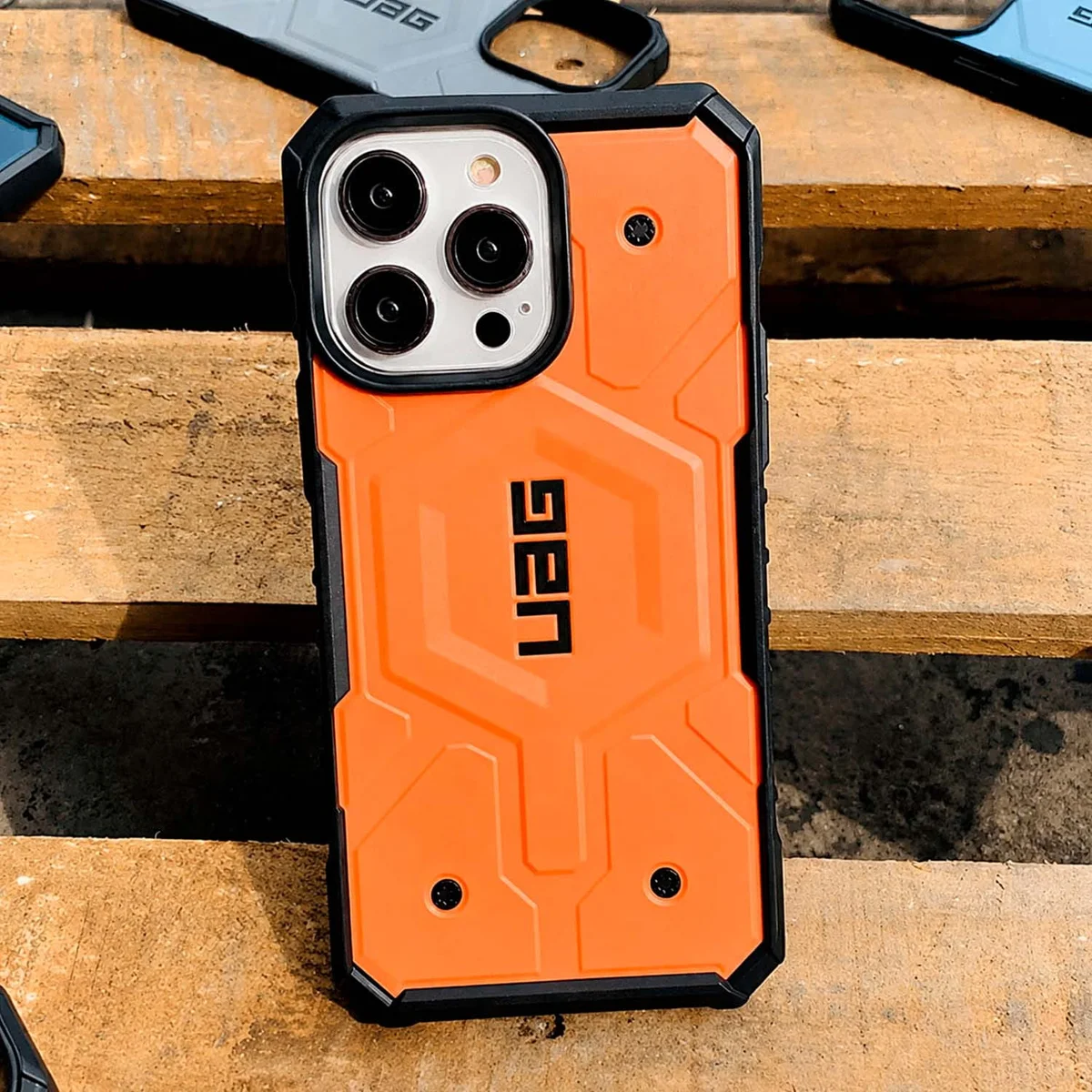 Протиударний чохол "UAG" Pathfinder with MagSafe для Apple iPhone 16 Pro Max Помаранчевий