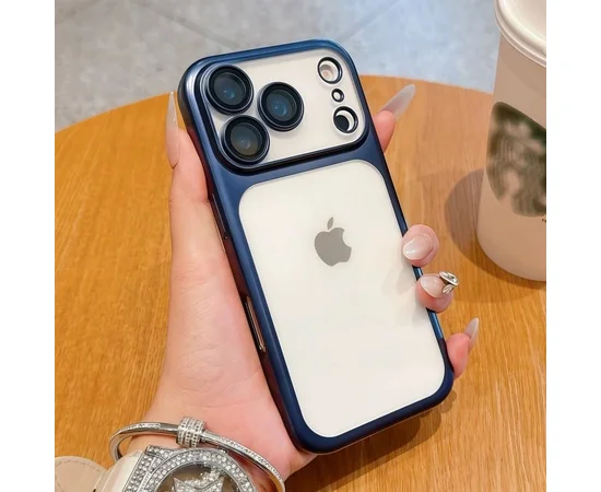 Силіконовий чохол "CrystalLock Pro" для Apple iPhone 17 Pro Max Синій