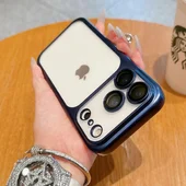Силиконовый чехол "CrystalLock Pro" для Apple iPhone 17 Pro Max Синий