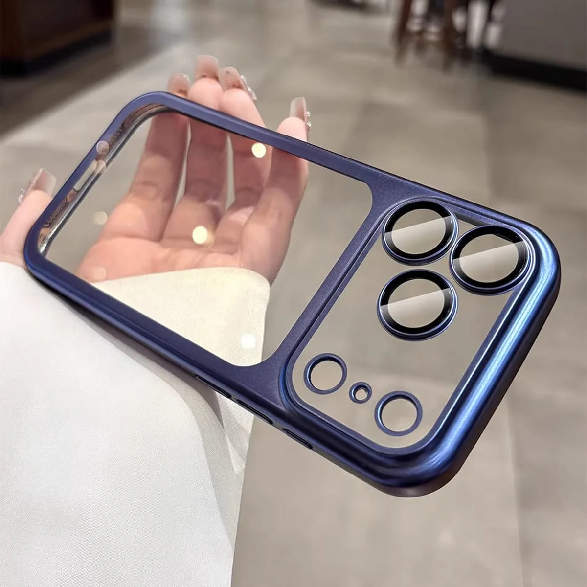 Силіконовий чохол "CrystalLock Pro" для Apple iPhone 17 Pro Синій