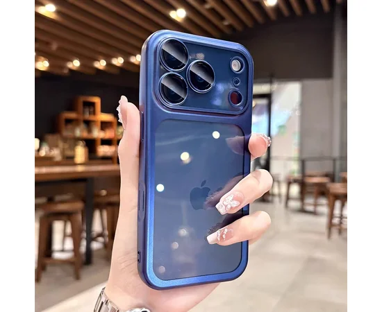 Силіконовий чохол "CrystalLock Pro" для Apple iPhone 17 Pro Синій