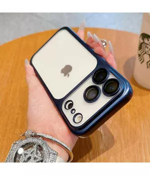 Силіконовий чохол "CrystalLock Pro" для Apple iPhone 17 Pro Max Синій