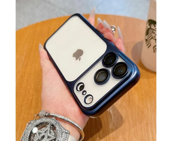 Силіконовий чохол "CrystalLock Pro" для Apple iPhone 17 Pro Синій