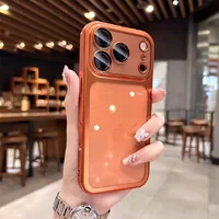 Силиконовый чехол "CrystalLock Pro" для Apple iPhone 17 Pro Оранжевый