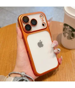 Силиконовый чехол "CrystalLock Pro" для Apple iPhone 17 Pro Max Оранжевый Силиконовый чехол "CrystalLock Pro" для Apple iPhone 17 Pro Max Оранжевый