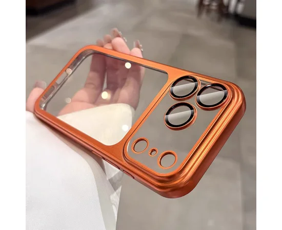 Силіконовий чохол "CrystalLock Pro" для Apple iPhone 17 Pro Помаранчевий