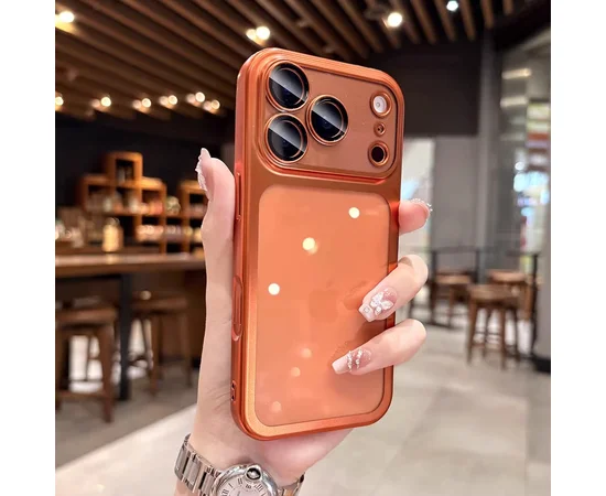 Силиконовый чехол "CrystalLock Pro" для Apple iPhone 17 Pro Оранжевый