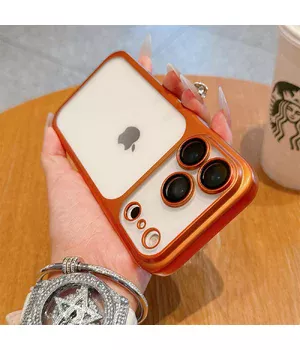 Силіконовий чохол "CrystalLock Pro" для Apple iPhone 17 Pro Max Помаранчевий