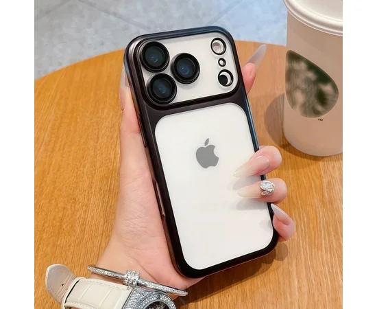 Силиконовый чехол "CrystalLock Pro" для Apple iPhone 17 Pro Черный