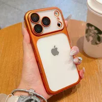 Силиконовый чехол "CrystalLock Pro" для Apple iPhone 17 Pro Оранжевый