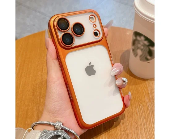 Силіконовий чохол "CrystalLock Pro" для Apple iPhone 17 Pro Max Помаранчевий