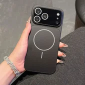 Силіконовий чохол "Unipha AG Glass" with MagSafe для Apple iPhone 16 Pro Max Чорний