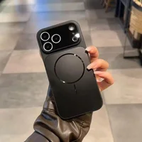 Силиконовый чехол "Unipha AG Glass" with MagSafe для Apple iPhone 17 Pro Max Черный