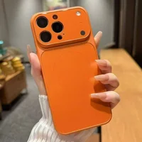 Силиконовый чехол "Unipha AG Glass" with MagSafe для Apple iPhone 17 Pro Max Оранжевый