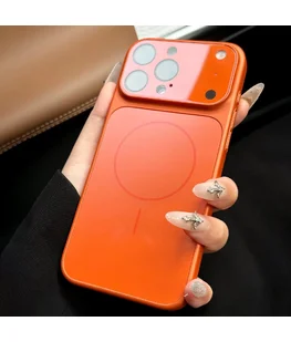 Силіконовий чохол "Unipha AG Glass" with MagSafe для Apple iPhone 17 Pro Max Помаранчевий Силіконовий чохол "Unipha AG Glass" with MagSafe для Apple iPhone 17 Pro Max Помаранчевий