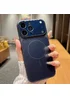 Силиконовый чехол "Unipha AG Glass" with MagSafe для Apple iPhone 17 Pro Синий