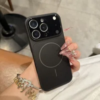 Силиконовый чехол "Unipha AG Glass" with MagSafe для Apple iPhone 17 Pro Max Черный