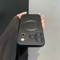 Силіконовий чохол «Luxury Matte» with MagSafe для Apple iPhone 17 Pro Max Чорний