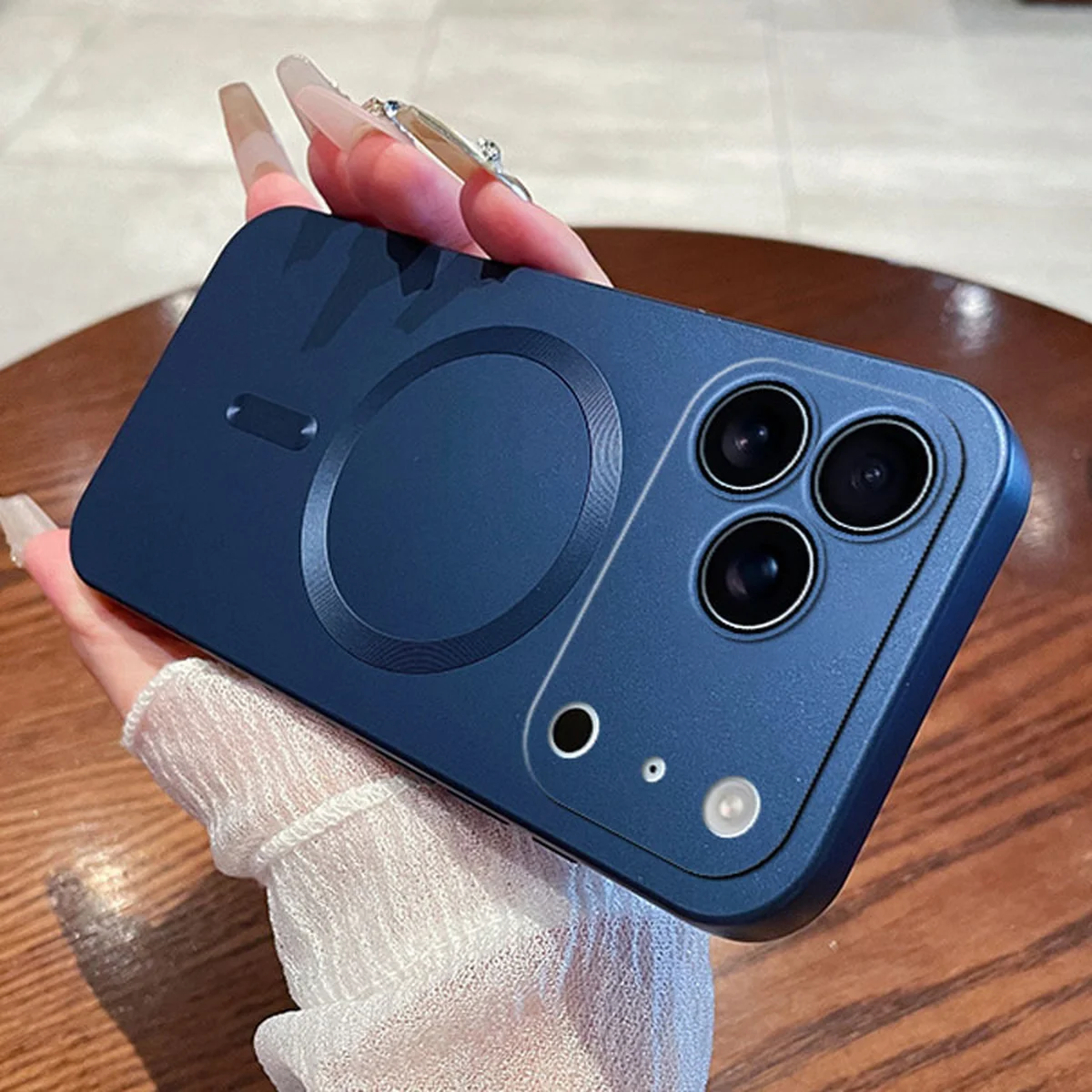 Силіконовий чохол "Luxury Matte" with MagSafe для Apple iPhone 17 Pro Синій
