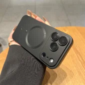 Силіконовий чохол «Luxury Matte» with MagSafe для Apple iPhone 17 Pro Max Чорний