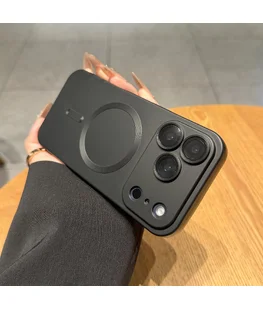 Силіконовий чохол «Luxury Matte» with MagSafe для Apple iPhone 17 Pro Max Чорний