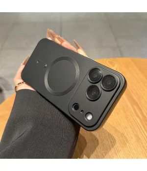 Силіконовий чохол «Luxury Matte» with MagSafe для Apple iPhone 17 Pro Max Чорний