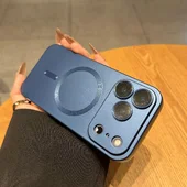 Силіконовий чохол "Luxury Matte" with MagSafe для Apple iPhone 17 Pro Max Синій