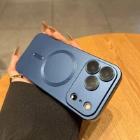 Силіконовий чохол "Luxury Matte" with MagSafe для Apple iPhone 17 Pro Синій