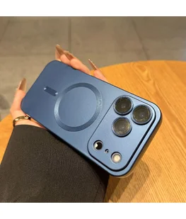 Силіконовий чохол "Luxury Matte" with MagSafe для Apple iPhone 17 Pro Max Синій