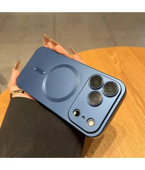 Силіконовий чохол "Luxury Matte" with MagSafe для Apple iPhone 17 Pro Max Синій