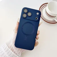 Силіконовий чохол "Luxury Matte" with MagSafe для Apple iPhone 17 Pro Синій